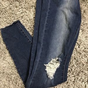 Distressed Maternity Jeans